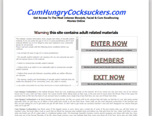Tablet Screenshot of cumhungrycocksuckers.com